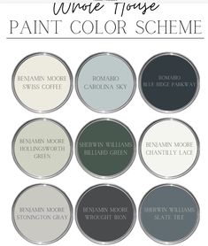 the different shades of paint that are available in this color scheme for walls and ceilings