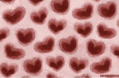 an image of many hearts in the shape of heart shapes on a pink and red background