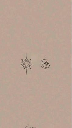 the sun and moon are drawn on paper