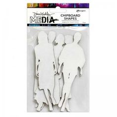 the crafter's workshop chipboard shapers set of two people in silhouettes