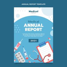 Free vector flat medical annual report | Free Vector #Freepik #freevector #medical-healthcare #medical-health #health-care #medical-care Medical Infographic, Medical Report, Report Cover, Medical Health, Report Template, Annual Report, Video New, Medical Care, Vector Photo