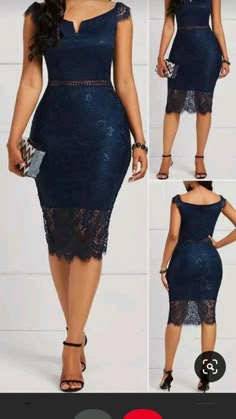 African Wear For Women, Lace Dress Classy, Black Dresses Classy, Wedding Classy, Beautiful Days, Dinner Dress Classy