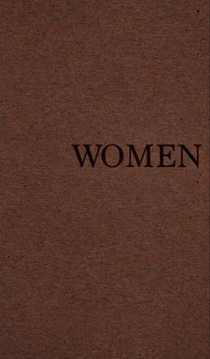 an old book with the word women written on it