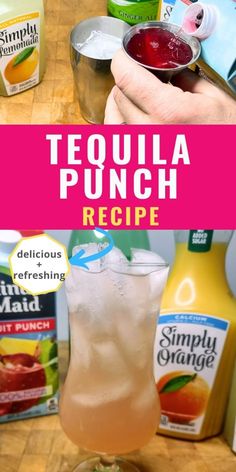 the recipe for tequila punch is ready to be made in minutes and it's so delicious