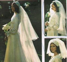 an image of a woman wearing a wedding dress and veil with flowers in her hair