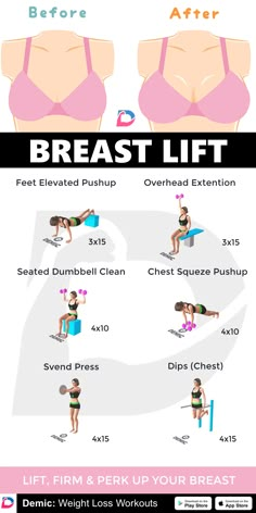 Beginner Pilates, Latihan Dada, Breast Workout, Breast Lift, At Home Workout Plan, Body Fitness, Easy Workouts