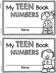 two bookmarks with the words, my teen numbers