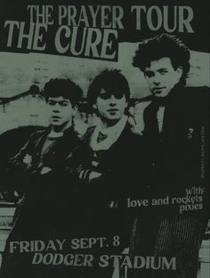 an old poster with the band's name on it