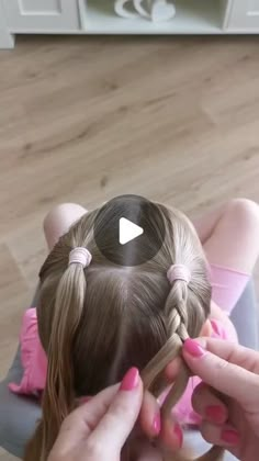 Kid Long Hair Styles Daughters, Easy Hair Styles For Little Kids, Hảir Style Kids Girl, Simple Girls Hairstyles Kids, Hair For Little Kids, Hairstyles For Lil Girls Ideas, Hair Styles Girls Kids, Cute Girls Hairstyles Easy, Simple Girl Hairstyles Kids