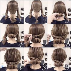 Easy twist and plait hairstyle Bridesmaids Hairdo, Hair Doo, Ball Hair, Plaits Hairstyles, Easy Updos, Easy Hairstyle, Work Hairstyles