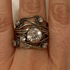 Sterling Silver Ring With Beautiful Stones. Never Used. Size 8. Women Accessories, Beautiful Stones, Sterling Silver Ring, Silver Ring, Sterling Silver Rings, Silver Rings, Sterling Silver, Ring, Stone