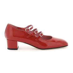 New! Carel "Kina" Patent Calf Leather Pumps 1.50 In / 40 Mm Block Heel Round Toe Triple Mary Jane Buckle Straps Leather Outsole Lining: Goat Leather Made In Italy Carel Kina, Carel Shoes, Goat Leather, Leather Pumps, Mary Janes, Shoes Women Heels, Calf Leather, Block Heels, Leather Straps