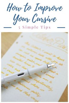 How to Improve Cursive Writing: 5 Simple Tips Cursive Fonts Alphabet, Learning Cursive, Learn Hand Lettering, Planner Lettering, Simple Kurti, Journal Fonts, Cursive Alphabet, Lettering Inspiration, Beautiful Lettering