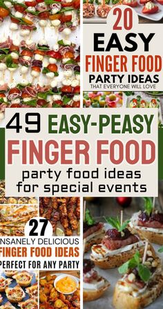 finger food party ideas for special events