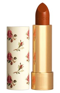 What it is: A sheer-finish lipstick that gives a luminous finish to lips, delivering a feeling of moisture and comfort with its lightweight texture.What it does: Inspired by vintage makeup, its packaging interweaves House motifs with contemporary codes, making a feminine statement with a pink rosebud print on ivory with a gold base, as if it came from a 1940s dressing table. How to use: Apply using the sharp end of the bullet to contour. 0.12 oz. Paraben-free; sulfate-free; phthalate-free; silic Vintage Makeup Products, Vintage Lipstick, Sheer Lipstick, Vintage Cosmetics, Vintage Makeup, Beauty Makeup Tips, Sulfate Free, Gorgeous Makeup, Paraben Free