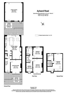 the floor plan for this three bedroom house