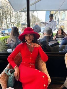 Dresses :: LICHI - Online fashion store Dress With A Belt, Knitted Midi Dress, Paris Dress, Black Femininity, Effortlessly Chic Outfits, Looks Black, Online Fashion Store, Red Outfit, Feminine Outfit