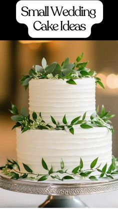 charming and intimate small wedding cakes