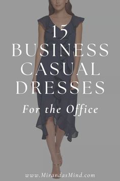 This post will showcase 15 business casual office dresses that will provide you with fashion inspiration for your work wardrobe. Dresses are easy to throw on, and best of all, they can be either casual or formal. Remember, choose dresses that align with your personal style and adhere to your workplace dress code. #businesscasualoutfits #officeoutfitswomen #gothbusinesscasual #casualofficeoutfitswomen #clothingoutfits Casual Business Attire For Women, Dresses For The Office, Women Office Outfits, Workplace Fashion, Office Outfits Women Casual, Office Dresses For Women, Office Outfits Women, Women Office, Business Casual Dresses