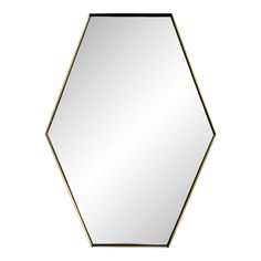 a hexagonal mirror on a white background