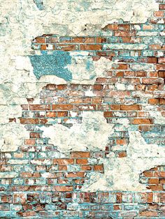 Distressed Brick Wall Photography Backdrop - Photography backdrop featuring a distressed brick wall with peeling paint and textured elements Peeling Paint Texture, Distressed Brick Wall, Brick Wall Photography, Distressed Brick, Green Screen Backdrop, Senior Picture Props, Brick Wall Backdrop, Umbrella Photography, Brick Backdrops