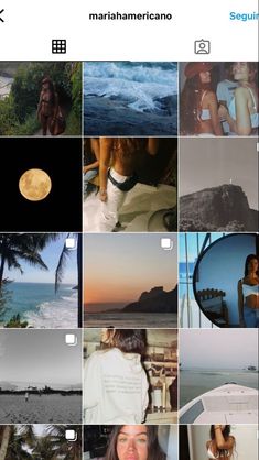 the instagram page is filled with pictures and text