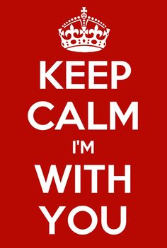 a red and white poster with the words keep calm and carry on