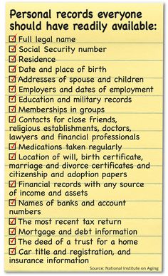 What To Do When Someone Dies Checklist, Organization Important Documents, When Someone Dies Checklist, Married Life Organization, Checklist After Someone Dies, Organizing Important Documents Binder, Emergency Folder, Emergency Book, List Of Important Documents To Keep