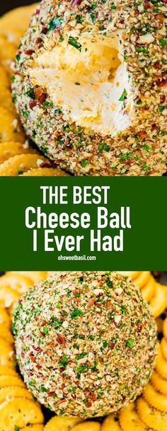 the best cheese ball i ever had is loaded with everything you need to make it