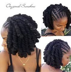 Dreads Bob Style, Tension Free Loc Styles, Lox Styles For Women Long, Bob With Locs, Cork Screw Hairstyles, Vacation Loc Styles, Pipe Cleaner Loc Styles, Loc Knots Styles, Loc Curls Styles