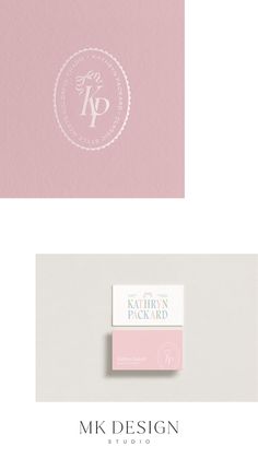 the logo and business card design for an interior decorating company, designed by studio