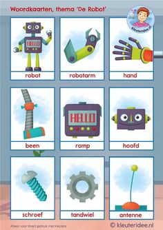 a poster with different types of robots on it