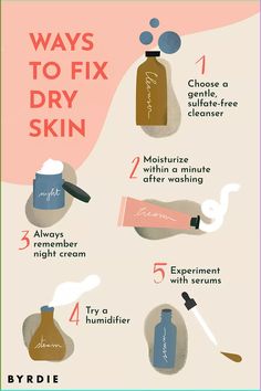 Dry facial skin is common but curable. Here, derms share their tips for how to get rid of flaky skin on your face, plus product recommendations. Info Poster, Skin Care Routine For Teens, Probiotic Skin Care, Facial For Dry Skin, Lotion For Oily Skin, Tips For Oily Skin, Skin Care Wrinkles, Moisturizer For Oily Skin, Flaky Skin