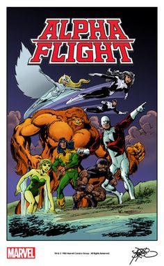 the cover to an animated comic book, featuring characters from different erass and ages