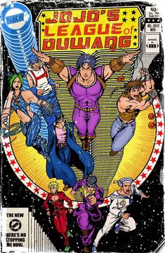 an old comic cover for jojo's bizarre squad