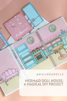 the mermaid doll house project is on display