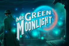 the title for mr green moonlight with a man in a top hat and trench coat