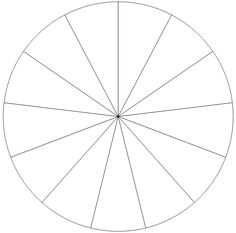 a circle that has four lines in it