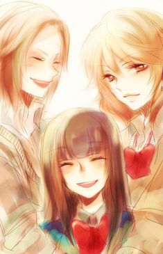 Tags: Anime, Kimi ni Todoke, Kuronuma Sawako, Yoshida Chizuru, Yano Ayane, ^ ^ Short Hair Sketch, Romance Anime List, Brown Eyes Brown Hair, Hair Sketch, Eyes Closed