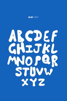 the upper and lower letters are drawn in white ink on a blue background with an inscription below