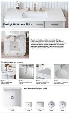 the bathroom sink is shown in white