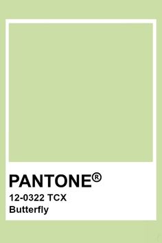 pantone's 12 - 022 tcx butterfly green