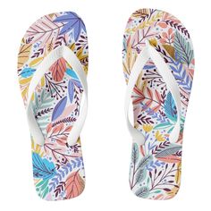 Vibrant foliage of wild tropical flowers and leaves with different backgrounds and artistic pattern. Cute Flip Flops, Mens Summer Shoes, Hawaii Beach, Hawaiian Beach, Sale Outfit, Beach Flip Flops