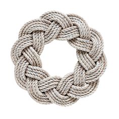 a white rope is shown on a white background