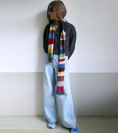 Textile Inspiration, Striped Scarves, Long Scarf, Slovakia, Textiles, Knitting, Quick Saves, Color