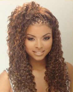 Deep Wave Braids, Box Braids Pictures, Human Hair For Braiding, Curly Hair Braids, Breaking Hair, Braids With Curls