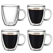 there are six cups of coffee on the same cup and one is filled with liquid