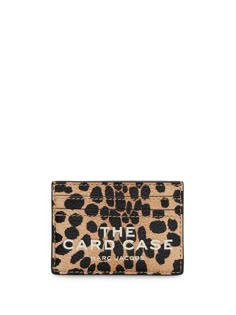 Find MARC JACOBS The Cheetah Card Case on Editorialist. Marc Jacobs The Cheetah Card Case Accessories Leather Cardholder, The Cheetah, Rare Gifts, Woman Card, Leather Card Case, Iconic Bags, Card Holder Leather, Print Logo, Kids Gifts