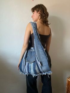 Vintage Jeans Bag Large Denim Bag Double Sided Bag Tote Bag Upcycled Jeans Bag With Frayed Edges One-of-a-kind Denim Bag Sustainable Gift - Etsy Patchwork, Upcycling, Diy Handbags, Jean Diy, Blue Jean Purses, Denim Bag Patterns, Jean Purses, Upcycled Jeans, Tilda Dolls