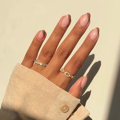 Minimal Nails, Brown Nails, Minimalist Nails, Chic Nails